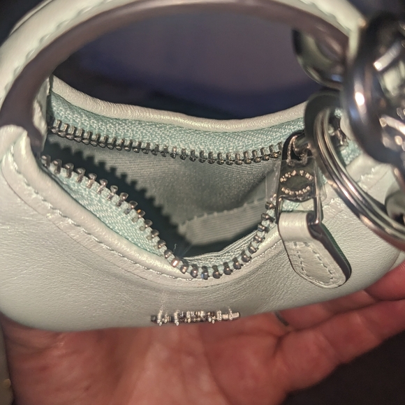 SOLD!!!! Coach Purse Bag Charm Mini Carmen Bag in Pearlilized Smooth Mint - Picture 5 of 13